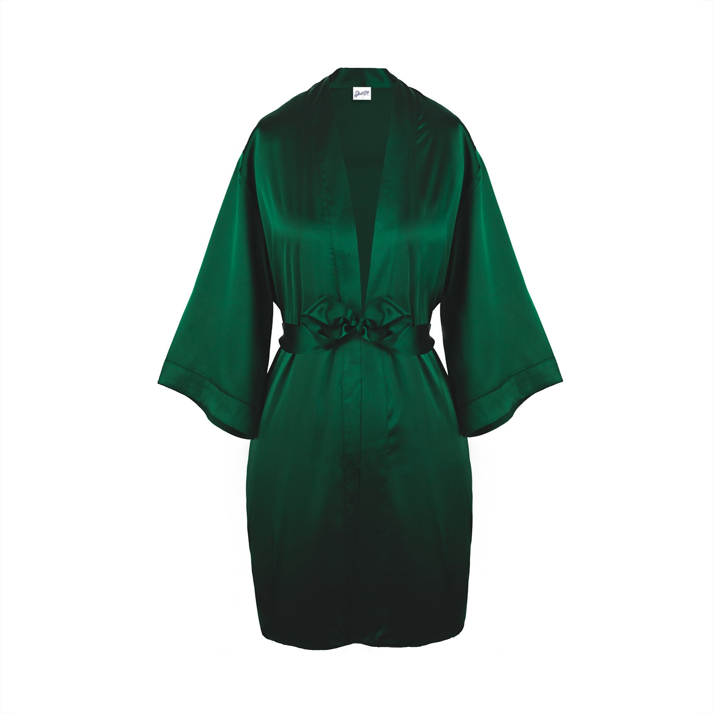 Classic Satin Robe - Emerald