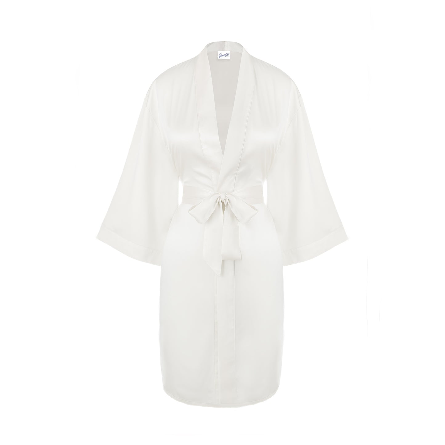 Classic Satin Robe - White