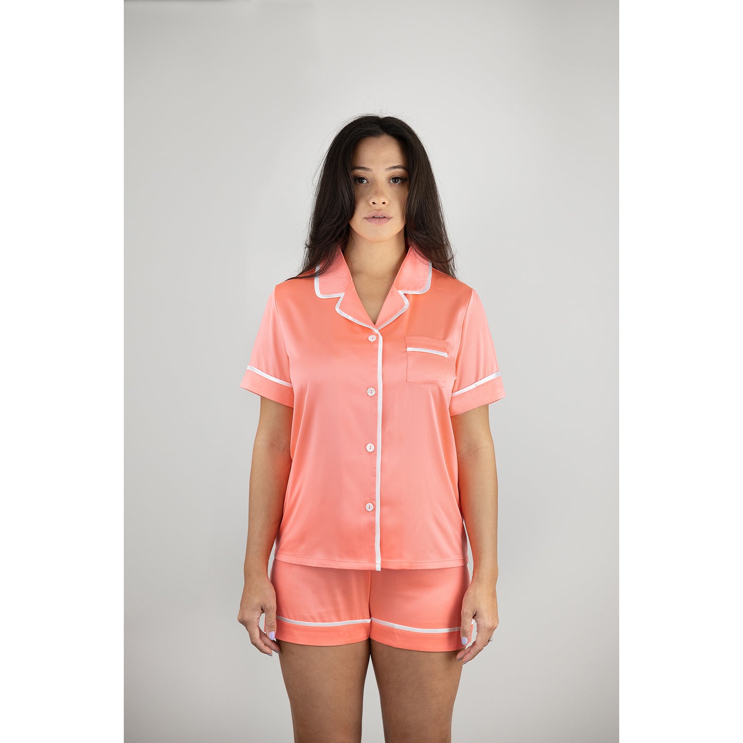 Peach Pink Pyjama Set