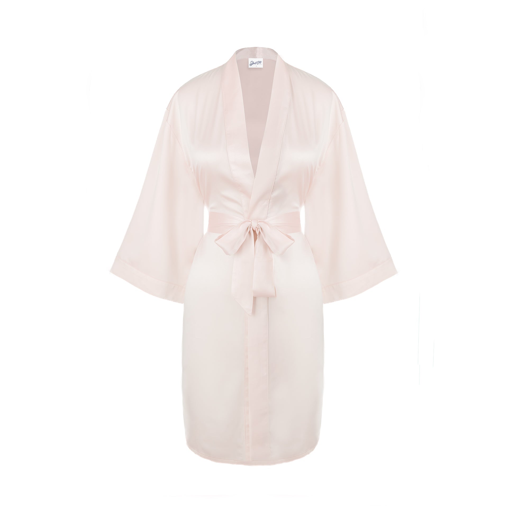 Classic Satin Robe - Blush - Sleeping Booty