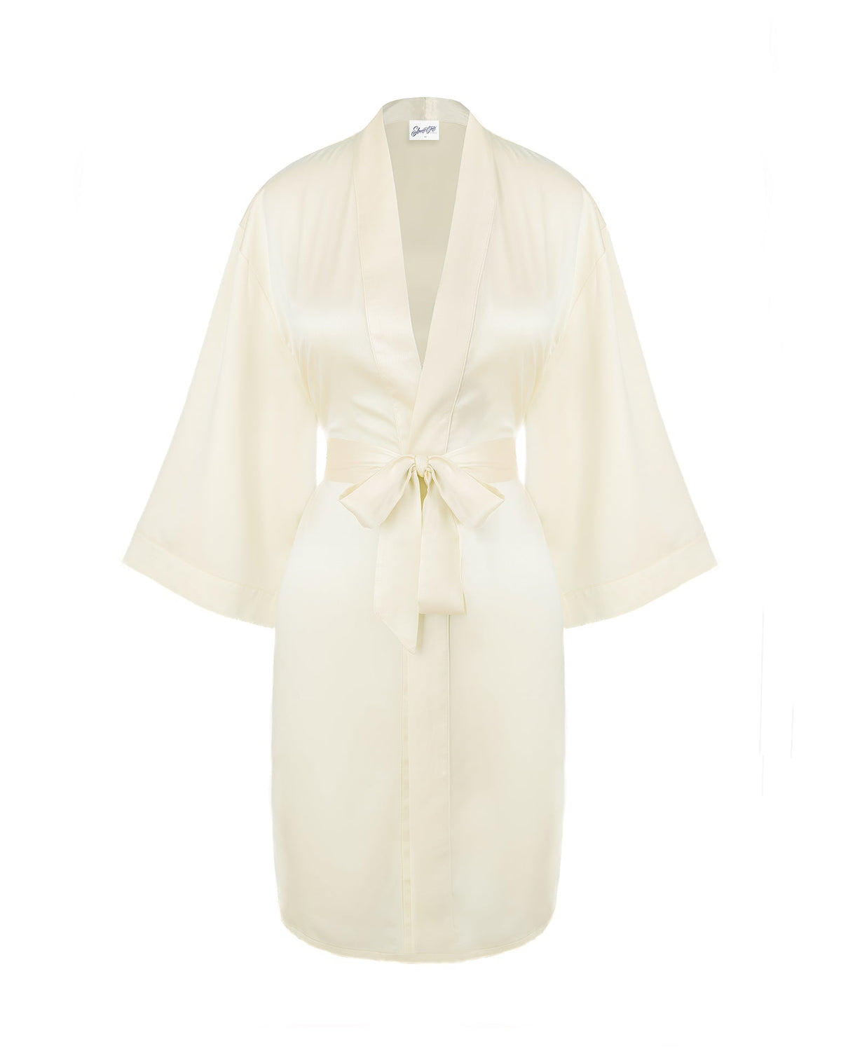 Savoy Robe Classic Satin Robe - Champagne – Sleeping Booty