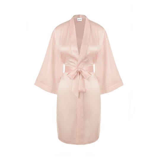 Classic Satin Robe - Dusty Rose - Sleeping Booty