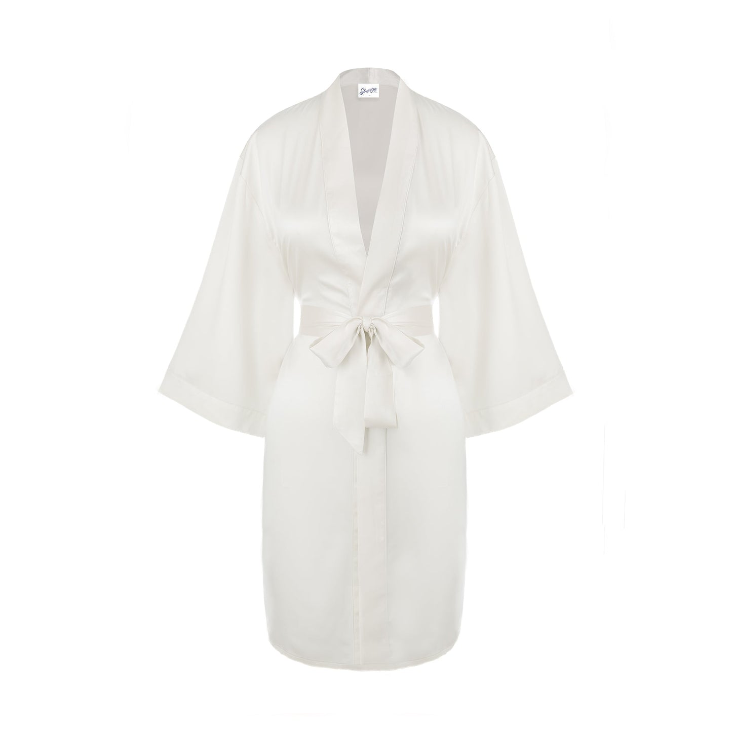 Classic Satin Robe - White - Sleeping Booty