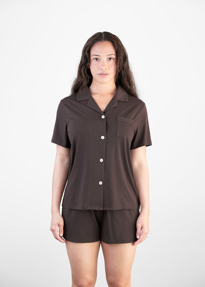 Comfort PJ Set - Cocoa Brown - Sleeping Booty