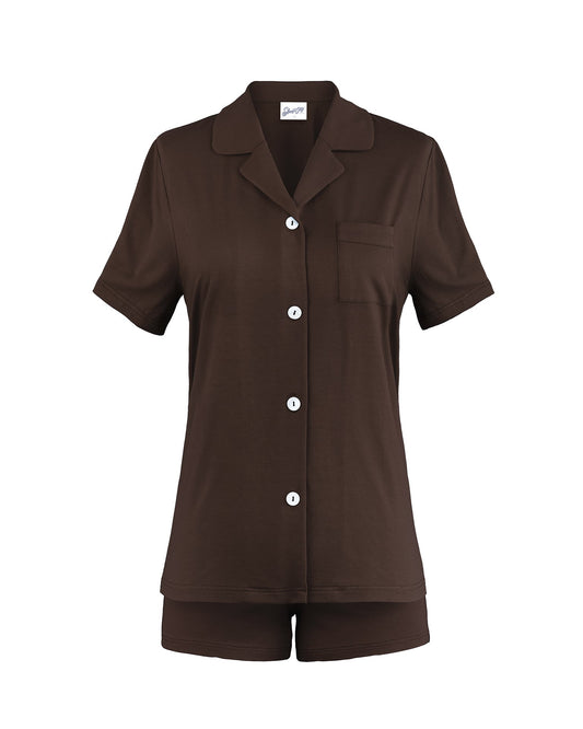 Comfort PJ Set - Cocoa Brown - Sleeping Booty