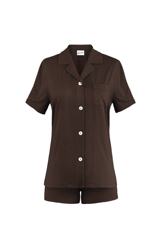 Comfort PJ Set - Cocoa Brown - Sleeping Booty