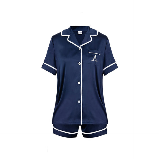 Navy Pyjama Set - Sleeping Booty