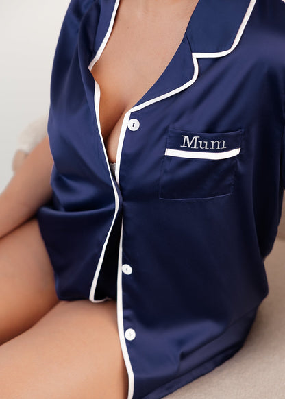 Navy Pyjama Set - Sleeping Booty